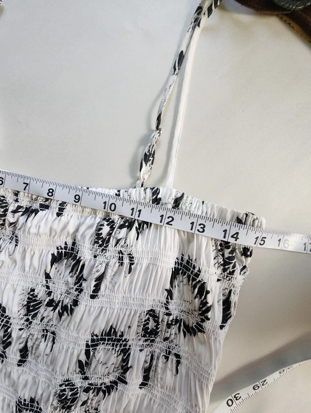 Madewell Peony Smocked Cotton Midi Sundress Graphic Sunflowers White Size Large